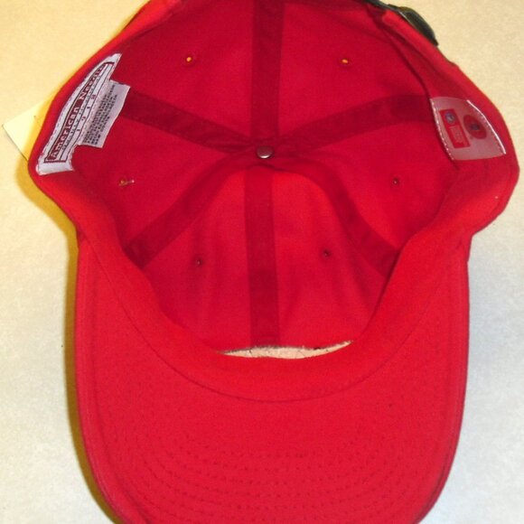 Georgia Bulldogs Since 1785 Logo Mens Leather Strap Red Strapback hat cap New - Picture 2 of 4